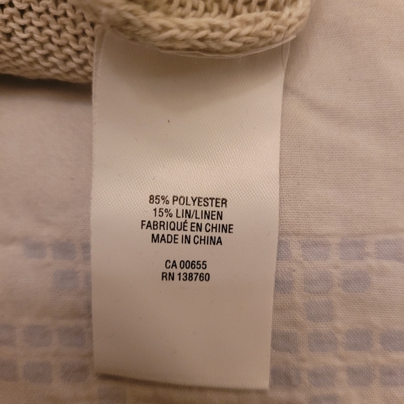 Willow and Thread linen blend sweater, size L - Picture 7 of 8